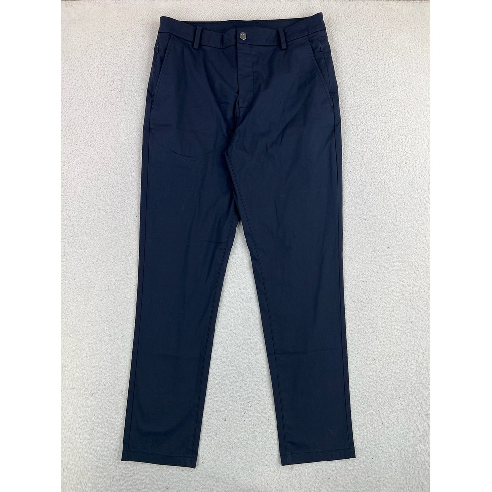 Birddogs Pants Mens 32x30 Blue Slim Fit Stretch Chino Lined Casual Travel Golf